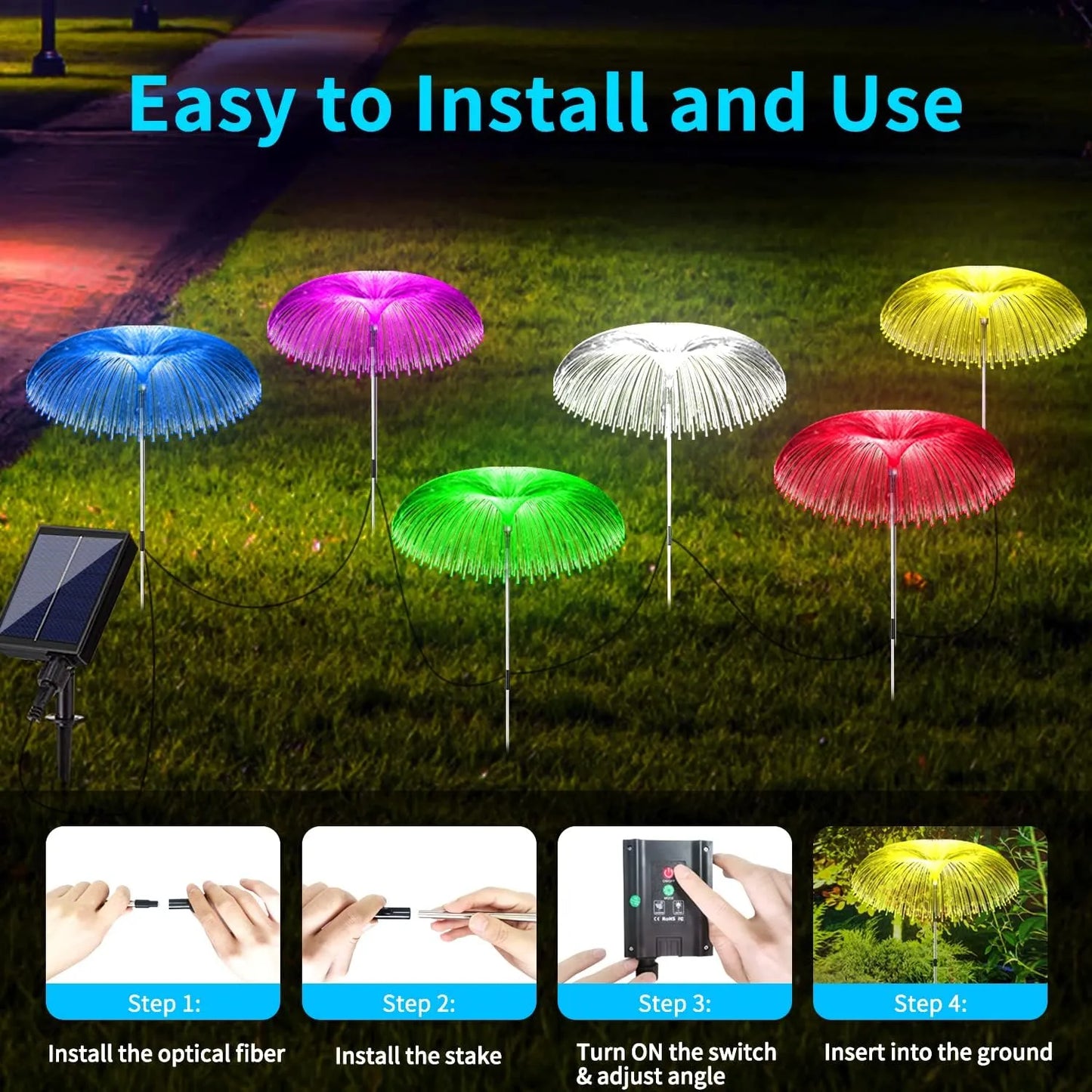 Colors Changing Jellyfish Lights