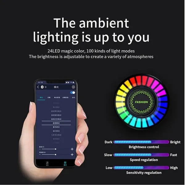 Car RGB Ambient Light with Air Freshener