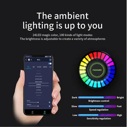 Car RGB Ambient Light with Air Freshener